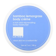 Lather 밤부 레몬그라스 바디 크림 7 oz (198 g) 1팩