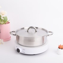 이치푸랑 인덕션겸용 스탠 냄비 전골 냄비, 26cm