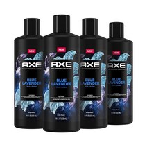 AXE Fine Fragrance Collection 남성 바디 워시 골든 망고 4개입 12시간 상쾌한 향 샤워 젤 망고 만다린 및 베티버 에센셜 함유 파인 프래그런스 컬렉션, Lavender, Mint, and Amber