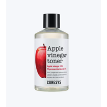 curesys 큐어시스 애플 식초 토너 300ml 여드름 뾰루지 트러블 민감피부 전문 스킨토너 진정 모공 약산성 저자극 토너 닦아내는 토너, 2개