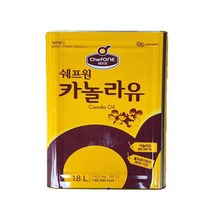 쉐프원 카놀라유 18L 대상 대용량 업소용 대상 청정원