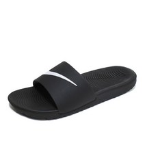 [나이키] 카와 슬라이드 슬리퍼 블랙 여자 학생 실내화 신발 819352-001