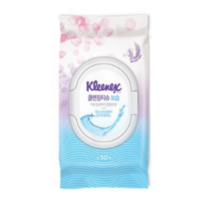 크리넥스 보습 클렌징티슈 캡형, 50매, 1개