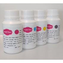 식용잉크 200ml 4색 세트/식용종이 먹는종이 식용프린터 식용카트리지 포토케익프린터 아이싱시트 푸드펜