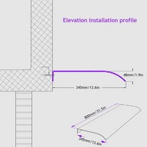 고정어닝 차양막 비가림 스카이 수동 고정식 자동 컨테이너 캐노픽스 베란다비막이 렉산 투명한 야외 방수포 방수 정원 식물 커버 전망대 퍼골라 캐노피 개 애완동물 창 방풍 천막, 3.40x80cm