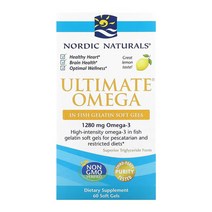 Nordic Naturals 노르딕네츄럴스 얼티밋 오메가3 EPA 레몬 640mg 60정, 1개