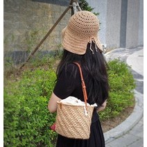 써머 버킷햇 보넷 스타일 한지면 여름실 여름용 모자 가방 소품실 만들기 메이플라이크, 105