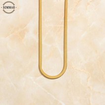스네이크목걸이 뱀줄목걸이 18k 14k 실버 두줄 목걸이 Sommar 18KGP 매력 37 + 11.5CM 스네이크 체인 초커