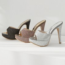 비비오 가보시 킬힐 발편한 슬리퍼 힐 12cm