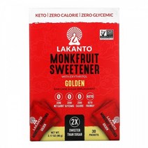 LAKANTO 몽크푸르트 스위트너 골든 키토제닉 3g x 30패킷