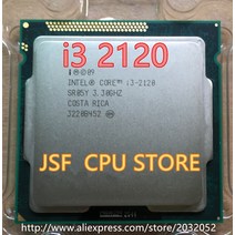 I3-6100인텔 코어 I3 2120 3M 캐시 3.3 GHz LGA 1155 TDP 65W 데스크탑 CPU 흩어진 조각 프로세서, 한개옵션0