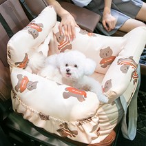 강아지카시트 차시트 차량용 애견 카시트 드라이빙킷, 옐로우