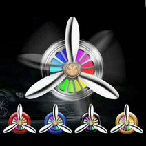 프로펠러 LED 송풍구 차량용 방향제 디퓨저 머리안아픈 디퓨저 아로마 콜린스인센스, 블랙_오드퍼퓸