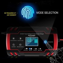 자동차 배터리 충전기 점프스타터 비상 보조베터리 LCD 디스플레이 12V/24V 납 산성, 04 AU Plug