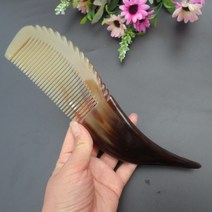 뉴타임즈 Jun.24 23번 소뿔빗 순티베트 자연산 백발 정전기 긴 밀치마사지 비목빗Z, 21cm 밀 치 백 야크 뿔 (포대 선물)