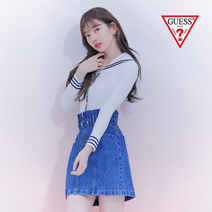 게스 여성 페이퍼백 데님스커트 YL2D6581