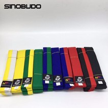 SINOBUDO 180 cm 태권도 ITF 벨트 컬러 벨트 무술 공수 유도 유니폼 액세서리 품질 면화 벨트, 05 Blue-green