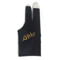 에이블 아큐라 프로 당구장갑 (ALL오픈형), 블랙, 왼손잡이용 (오른손착용)