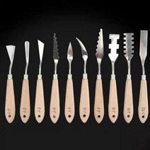 유화 나이프 미술 이테로타입 픽 10개 구아슈 아크릴 페인트 스크레이퍼 프로필 검사 색상 혼합 드로잉, 10PCS