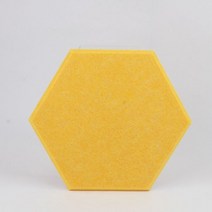 방음판 차음재 시공 흡음 팩 육각 음향 패널 자기 접착 성 방음 흡수 폼 처리, 12pcs Hexagon, yellow, 9mm