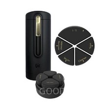 여행소분용기 세트 펌핑 공병 케이스 휴대용, B. 스킨케어용 - 그래파이트 블랙