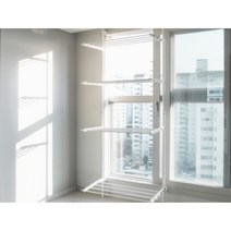 원룸빨래건조대 창틀건조대 창문건조대 자취생필수품, 옵션1.창틀형 빨래건조대 4단