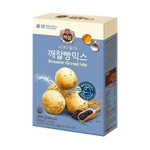 CJ 아이들간식 브런치 홈파티 오븐용깨찰빵믹스500g 영양간식 한끼식사, 28개