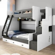 유아용2층침대 2층 자매 어린이 남매침대 벙커침대, 02.침대(사다리)