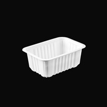 맛을담는용기 실링용기 / 줄단위 소량판매 실링용기 PC-4호 (바비큐 4호) 백색- 200개 반찬포장 국포장 엔터팩 큐담 팩시스 호환 용기, 1개