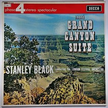 (중고LP) GROFE. 그로페 그랜드 캐논 조곡. 런던 페스티발 오케스트라 지휘 스탠리 블랙 1975년 라이센스 (미사용 자켓 음반 상태 AA)