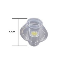 SML 마스크 전문 성인/소아용/아기 천식 스페이서 흡입기 실리콘 에어로졸 캐빈 수술용품, 03 S Silicone Mask_01 실리콘
