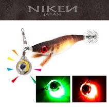 니켄 LED 점멸형 집어등 미니집어등 쭈꾸미 갑오징어 문어 한치 소형집어등, 그린