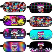 새로운 금요일 밤 Funkin 연필 케이스 슈팅 게임 FNF 화장품 케이스 메이크업 가방 학교 용품 Anime Pouch Organizer Cosmetics