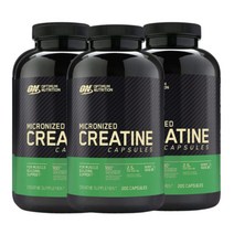 옵티멈뉴트리션 마이크로나이즈드 크레아틴 2500mg 200정 3개