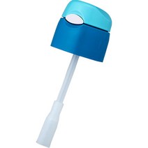 Thermos 열 교체 부품 짚 병 (FHL-400)을위한 캡 단위 라이트 블루 (빨대 세트 및 포장 포함), 상품명참조, 1ml