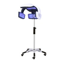 미용실 열기구 펌 열처리 세팅 기계 파마 셋팅 염색, 02.수직 업그레이드 블루 라이트 알루미늄다리