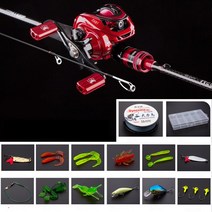 ROLLFISH 루어대 루어낚싯대 루어낚싯대풀세트 스피닝릴세트 베이트릴세트, 베이트릴 오른손 세트