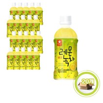 웰그린 레몬녹차 340ml 20패트, 1박스