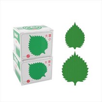 일본 바란 잎파리 장식 깻잎 S-39 S-38 500매 82*60mm 104*81mm 소 대 사이즈별 초밥 도시락 돈까스 장식 데코레이션 업소용, 500개