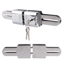 철물전 강화유리문용 잠금장치 보조키 G-250 메카강화 III (양문형)