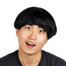 파티가발 바가지가발블랙/바가지머리/컷트/여자가발/바보안경, 상세페이지 참조