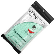 토탈하우스 OPPA 유기농 순면 레이스 샤워타올 1482 순면샤워타올, 민트