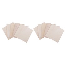 GHSHOP 20 조각 DIY 모델 발사 나무 시트 나무 접시 공예 모델 200x200x1.5mm