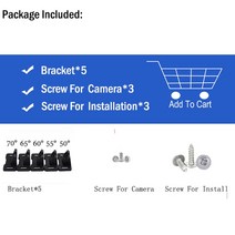 자동차 전방 카메라 자동차 후면보기 카메라 장착 브래킷 VW Golf 7 Passat Mercedes BMW Camry Skoda KIA Honda Civic Fiat Vehic, 01 5 Angle Brackets