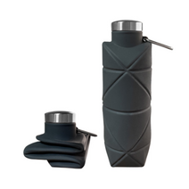 딱지보틀 접으면 6cm 접이식 실리콘 텀블러 700ml, 그레이