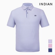 INDIAN 멀티 패턴 에리형 반팔 티셔츠_MITASXM3221