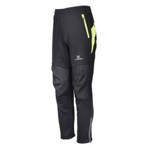 QUESHARK 남성용 따뜻한 양모 방풍 방수 반사 사이클링 바지 열 승마 스포츠 MTB 로드 자전거 바지|Cycling Pants|