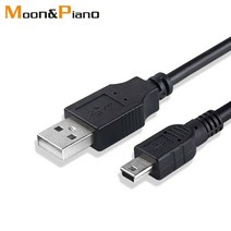리코gr2 cctv 카메라 케이블미니 USB 2.0 케이블 5 핀 to 고속 데이터 충전기 MP3 MP4 플레이어 자동차 DV, 01 Black_03 3m
