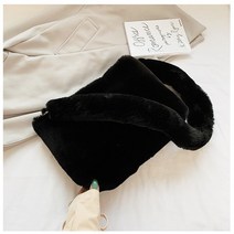 401FLEX 보들보들 러블리 퍼 크로스백 겸 숄더백 겨울용 토끼털 6 COLOR