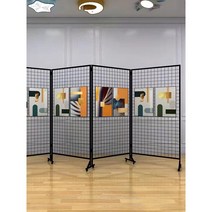 작품 전시대 이동식 미술 사진 진열대 파티션 전시회 유치원, A. 높이200 x 폭100 / 3개 / 블랙